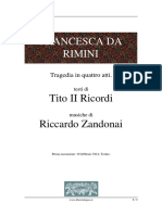 Francesca Da Rimini - Tragedia in Quattro Atti