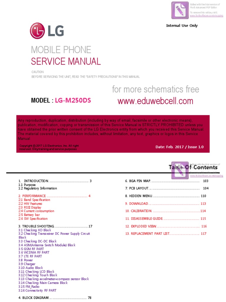 Mobile Phone Service Manual PDF Codec Electronics