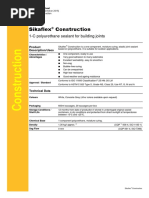 Sikaflex Construction: 1-C Polyurethane Sealant For Building Joints