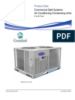 Commercial Split Systems Air Conditioning Condensing Units: Product Data