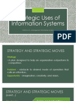 Strategic Uses of Information Systems