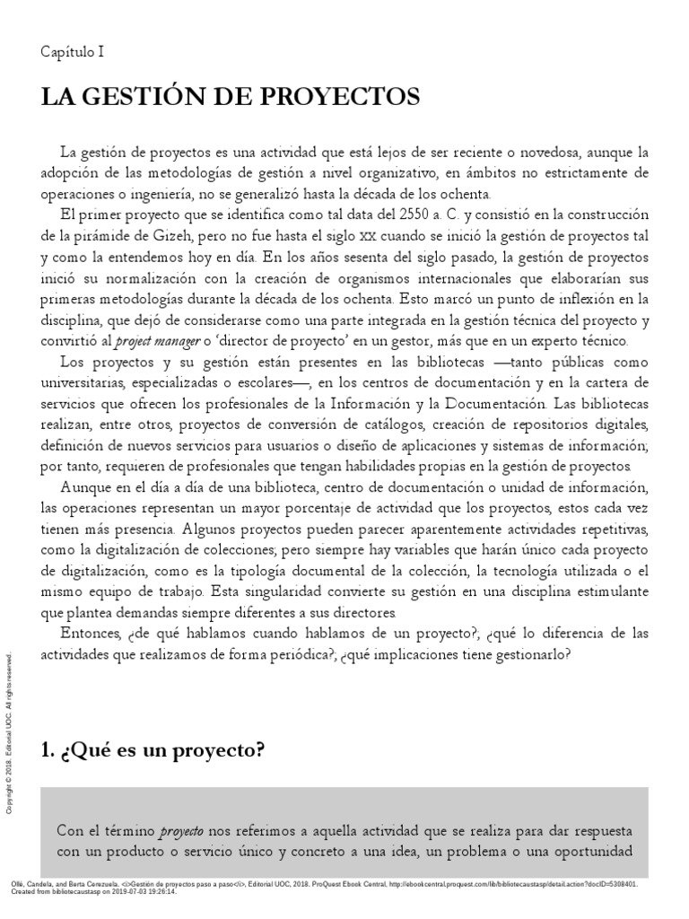Gesti%C3%B3n de Proyectos Paso a Paso ---- (LA GESTI%C3%93N de ...
