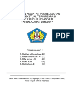 Laporan Kegiatan Pembelajaran Kontekstual Terintegrasi