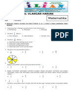 Soal Matematika Kelas 4 SD Bab 8 Pecahan Dan Kunci Jawaban PDF