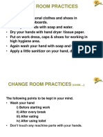 Change Room Practices: Designated Cupboards