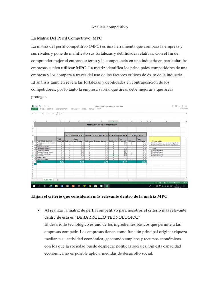Actividad 6 Matriz MPC | PDF | Sociedad | Economias