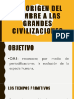 Del Origen Del Hombre a Las Grandes Civilizaciones