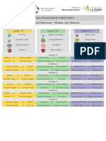 Torneo Provincial 2019 - Categoria 1999 - Fixture