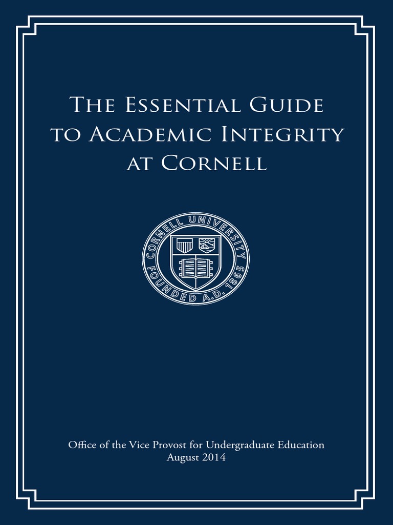 Cornell Academic Integrity Code Guide | PDF | Academic Dishonesty ...
