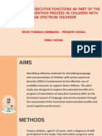 Stimulation of Executive Functions As Part of The Language Intervention Process in Children With Autism Spectrum Disorder