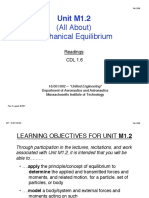 (All About) Mechanical Equilibrium: Unit M1.2