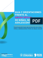 Guía y Orientaciones Frente Al Abuso Infantil de Niños, Niñas y Adolescentes