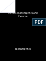 Human Bioenerge-Cs and Exercise