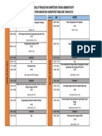 Jadwal Kegiatan Diklat Penguatan Kompetensi Teknis Administratif Angkatan 1