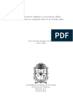 El Teorema de Pitágoras y El Teorema de Thales Instrumento de Evaluación Desde de Las Pruebas Saber PDF