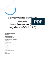 Delivery Order Template Sample PDF Report IAuditor