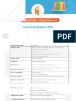 2019 Council of Ministers Agenda