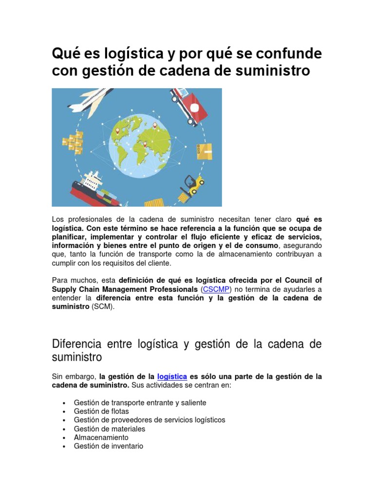 La Logistica Y La Cadena De Suministro – NZCA