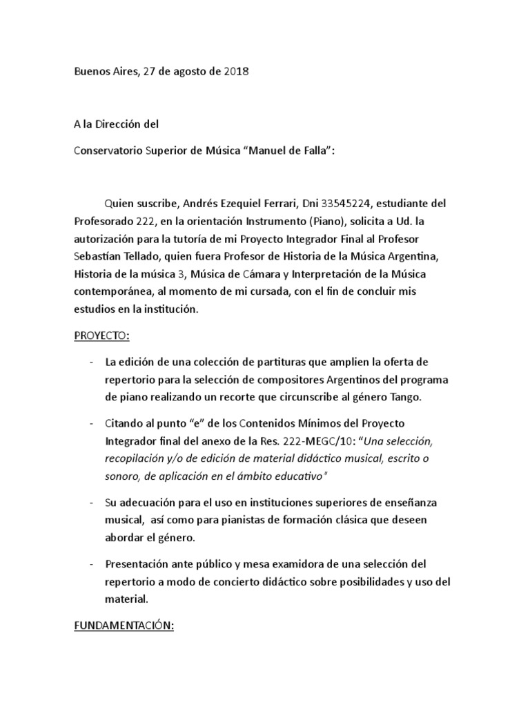 Solicitud Pif Pdf Piano Maestros