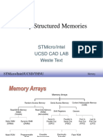 Array Structured Memories: Stmicro/Intel Ucsd Cad Lab Weste Text