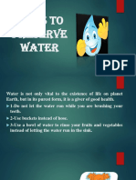 Ways to Preserve Water