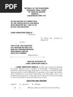 Judicial Affidavit Lanie Sarilla