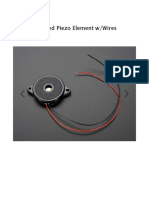 Large Enclosed Piezo Element w/Wires for Vibration Sensing & Sound