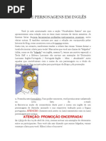 Nomes de Personagens