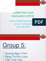 Highlands Coffee Marketing Plan