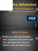 Policy Advocacy in MaEd