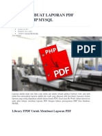 Cara Membuat Laporan PDF Dengan PHP Mysql