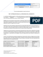 Ref: Afirmación Bajo La Gravedad de Juramento: Ibague