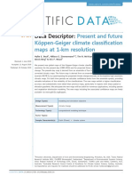 Data Descriptor:: Present and Future Köppen-Geiger Climate Classi Fication Maps at 1-km Resolution