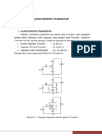 Karakteristik Transistor