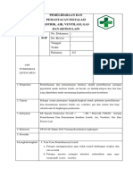 8.5.1.2 SOP Pemeliharaan Dan Pemantauan Instalasi Listrik, Air, Ventilasi, Gas Dan Sistem Lain