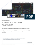 Howdoiadda - Ctbfile To Autocad?: Jamie Strong