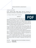 Univariate and Bivariate Analysis Using The Chi-Square Statistical Test