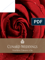 Cunard Wedding Brochure