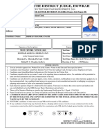 LDC - DJ Howrah Recruitment Admit Card PDF