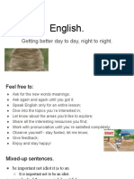 English.: Getting Better Day To Day, Night To Night