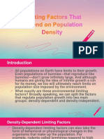 Population Growth Limits: Density-Dependent and Independent Factors
