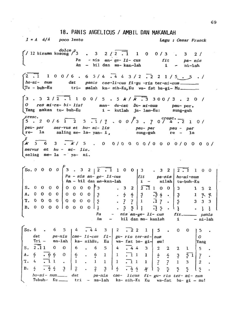 Panis Angelicus Pdf Satb