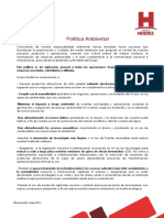 Politica Medio Ambiental Es PDF