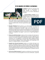 Las posiciones de los jugadores de béisbol y sus.docx