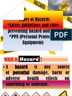 Types of Hazards Safety Guidelines and Rules Preventing Hazard and Risk PPE (Personal Protective Equipment)