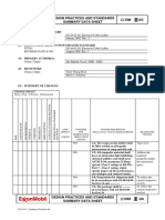 Design Practices and Standards Summary Data Sheet GS: Change Impact