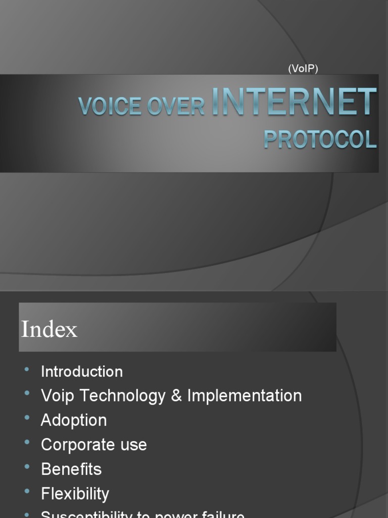 VoIP Technology: Benefits and Security | PDF | Voice Over Ip | Computer ...