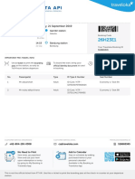 Train E-ticket to Bandung