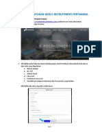 User Manual Registrasi Applicant Web Recruitment