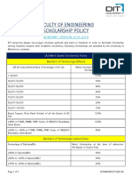 Faculty of Engineering Scholarship Policy: ACADEMIC SESSION 2018-2019